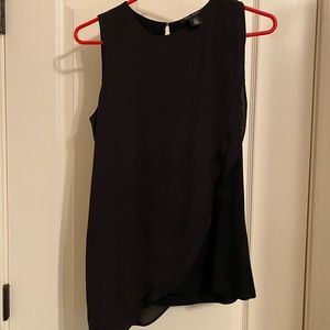 WHBM assymetrical black top XS
